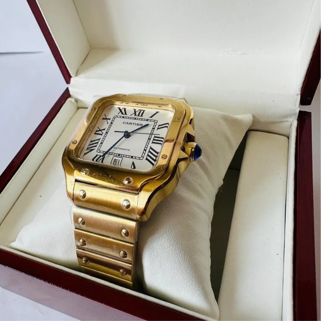 SANTOS DE CARTIER EN ORO LAMINADO